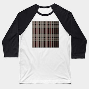 Winter Aesthetic Sorcha 1 Hand Drawn Textured Plaid Pattern Baseball T-Shirt